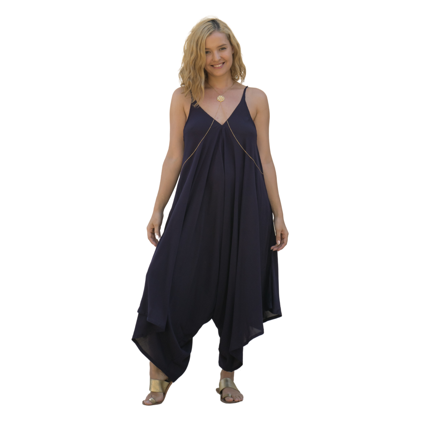 Romper Plain Navy Blue