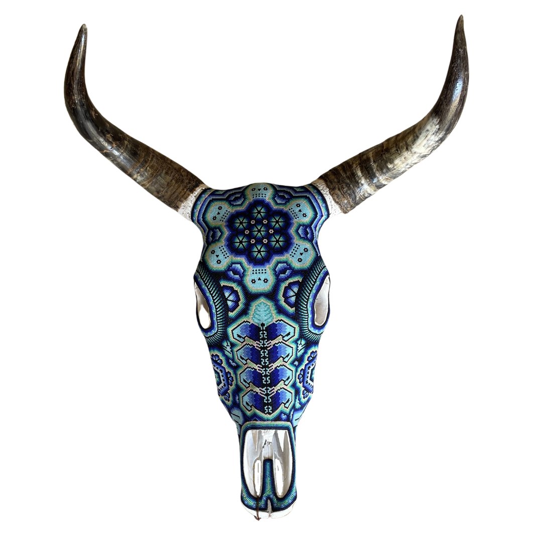 Beaded Huichol Skull N21