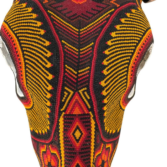 Beaded Huichol Skull N13