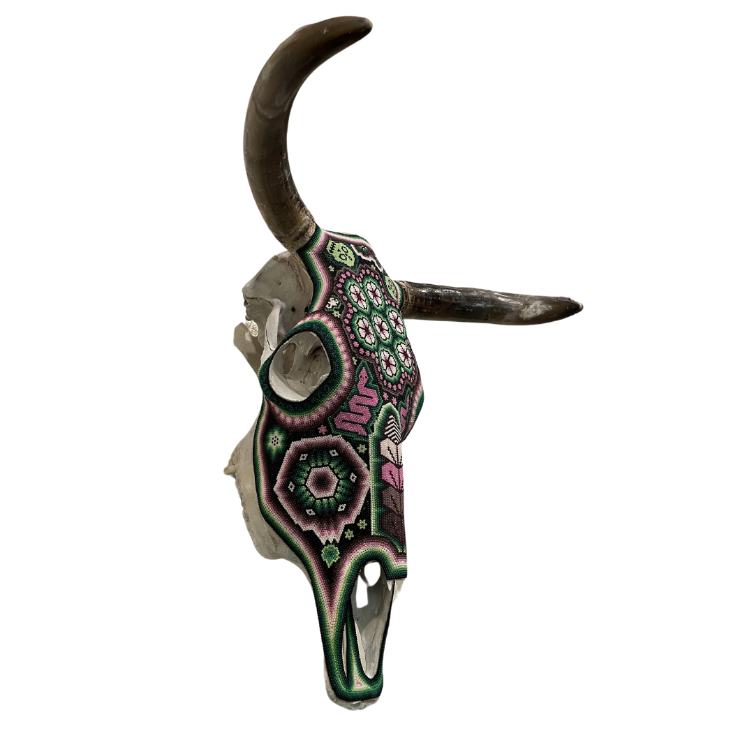 Beaded Huichol Skull N33