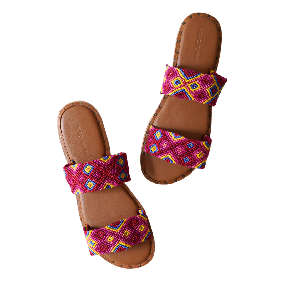 Hasen Woven Bands Mai Tai Sandals