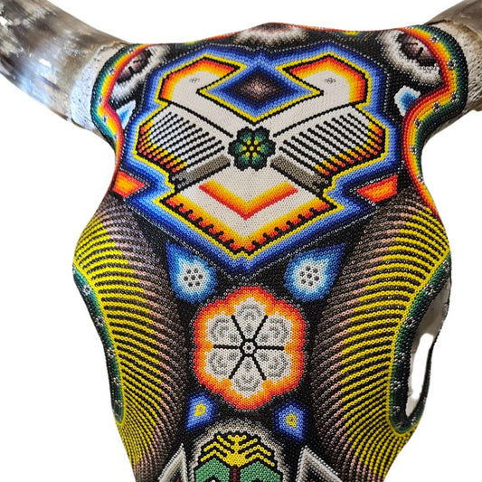 Beaded Huichol Skull N22
