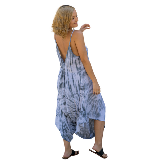 Romper Shibori White / Black