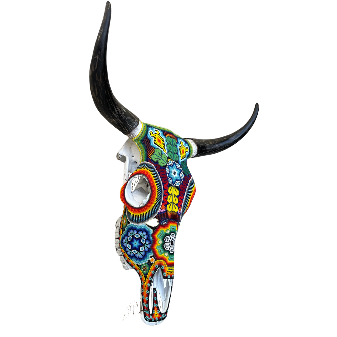 Beaded Huichol Skull N19