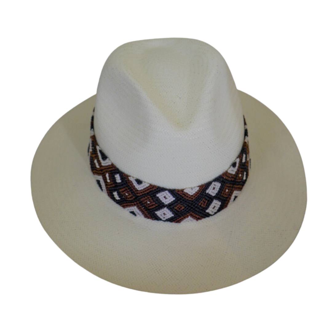 Falcon Hat - Cream (Palm And Rice Paper)