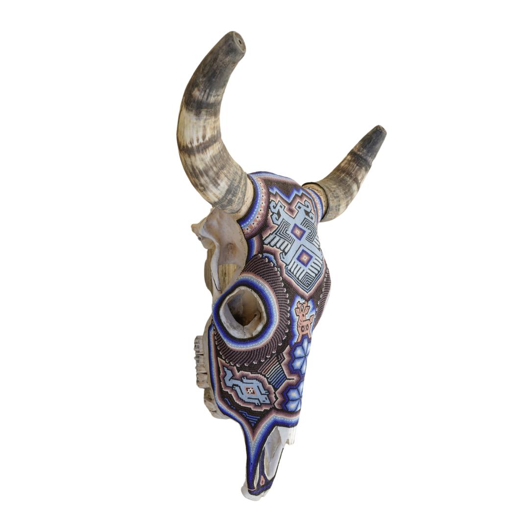 Beaded Huichol Skull N10