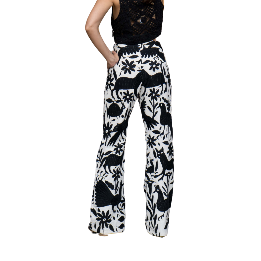Otomi Embroidered Pants