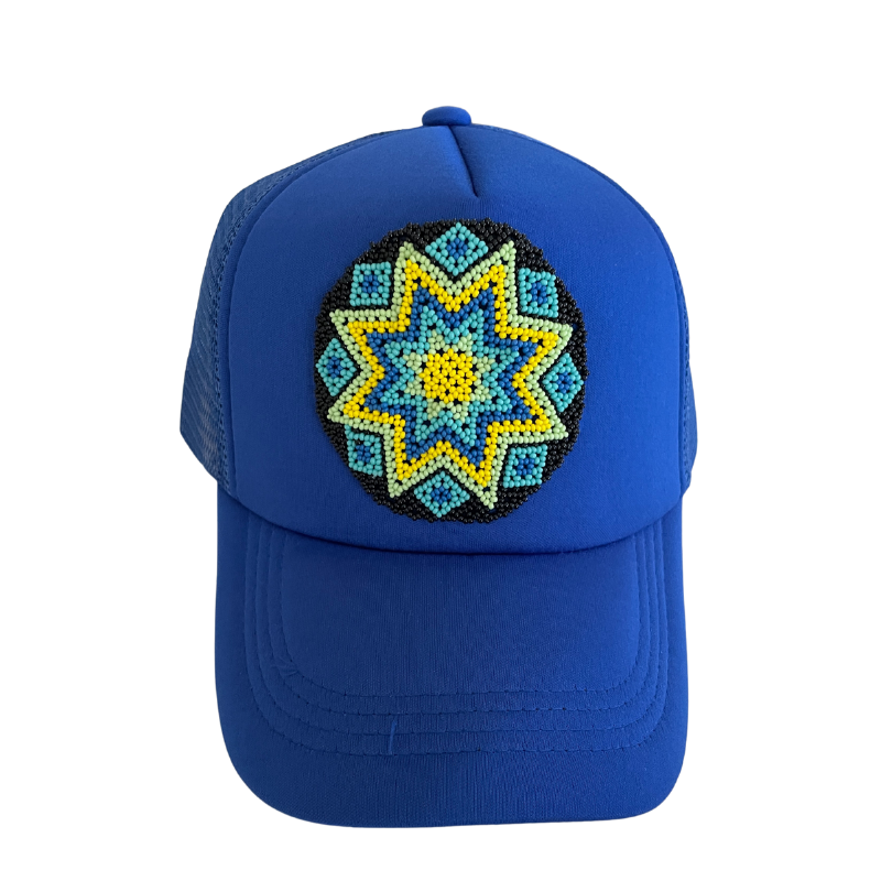 Huichol Beaded Baseball Hat