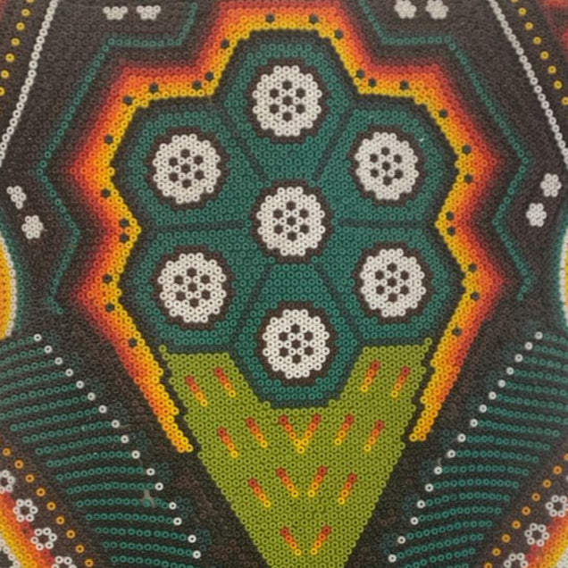 Beaded Huichol Skull N7