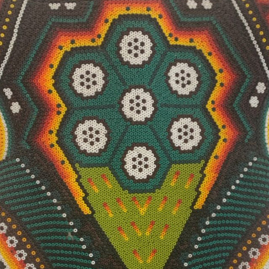 Beaded Huichol Skull N7