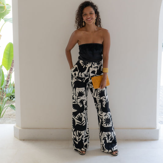 Otomi Embroidered Pants