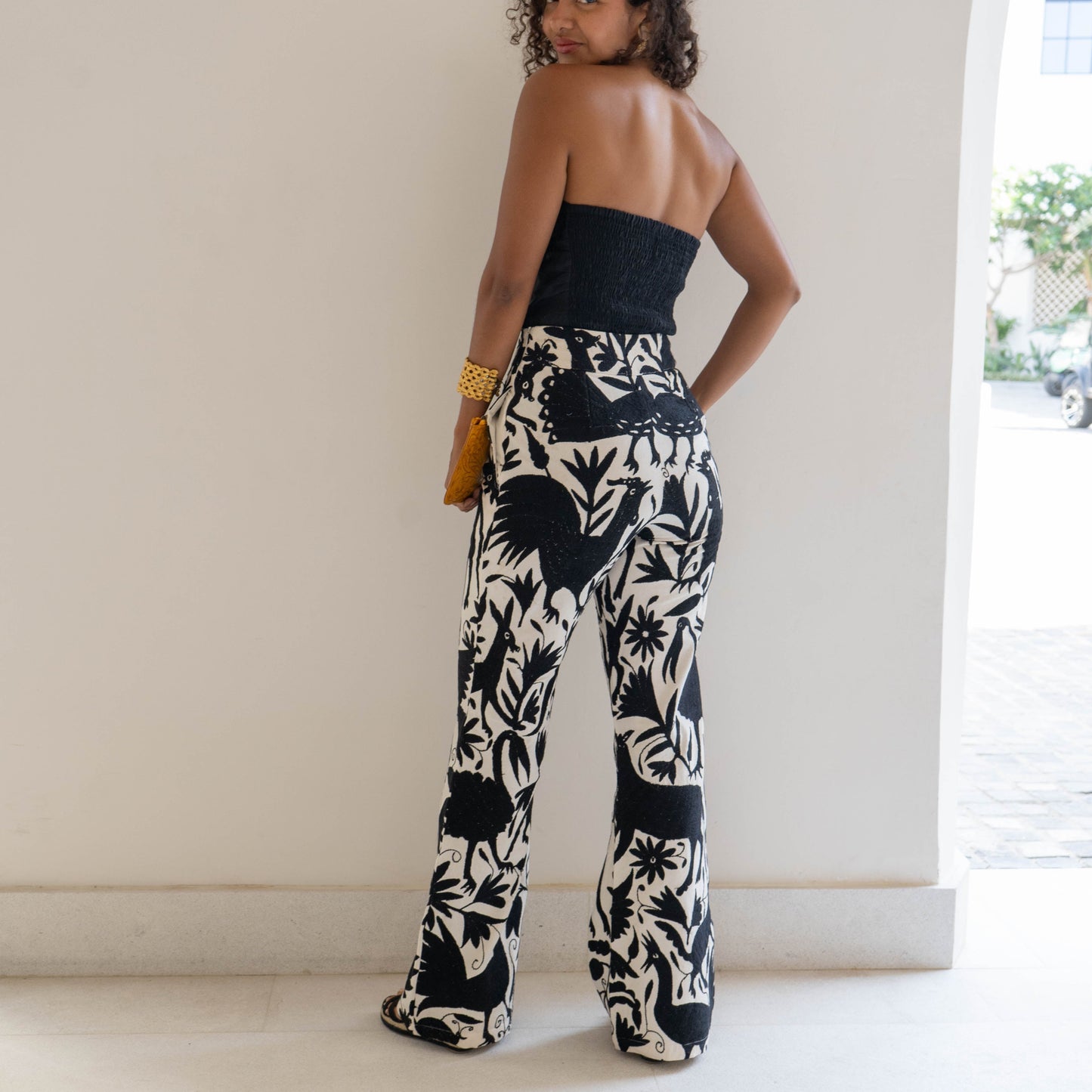Otomi Embroidered Pants