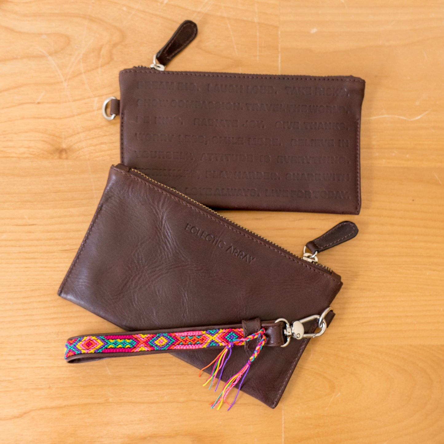 Leather Wristlet - Caribbean