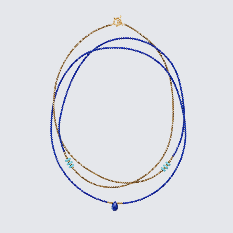 Multi-Wrap Gemstone Necklace