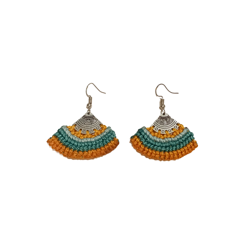 Tribal Macrame Earrings