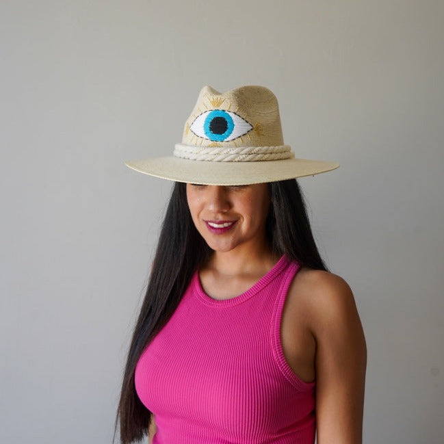 Palm Embroidered Hat