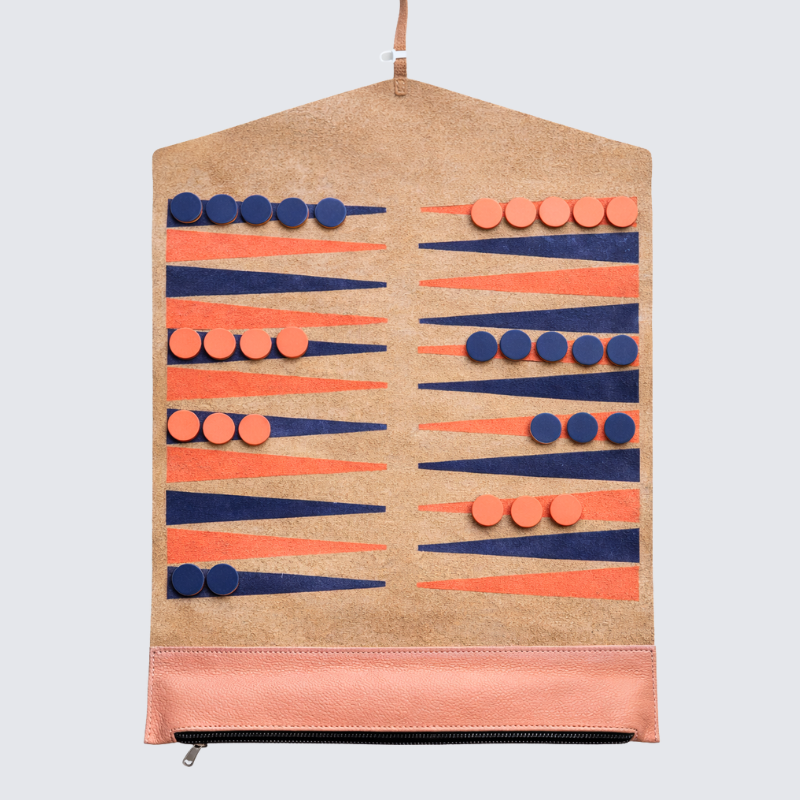 Leather Backgammon Set