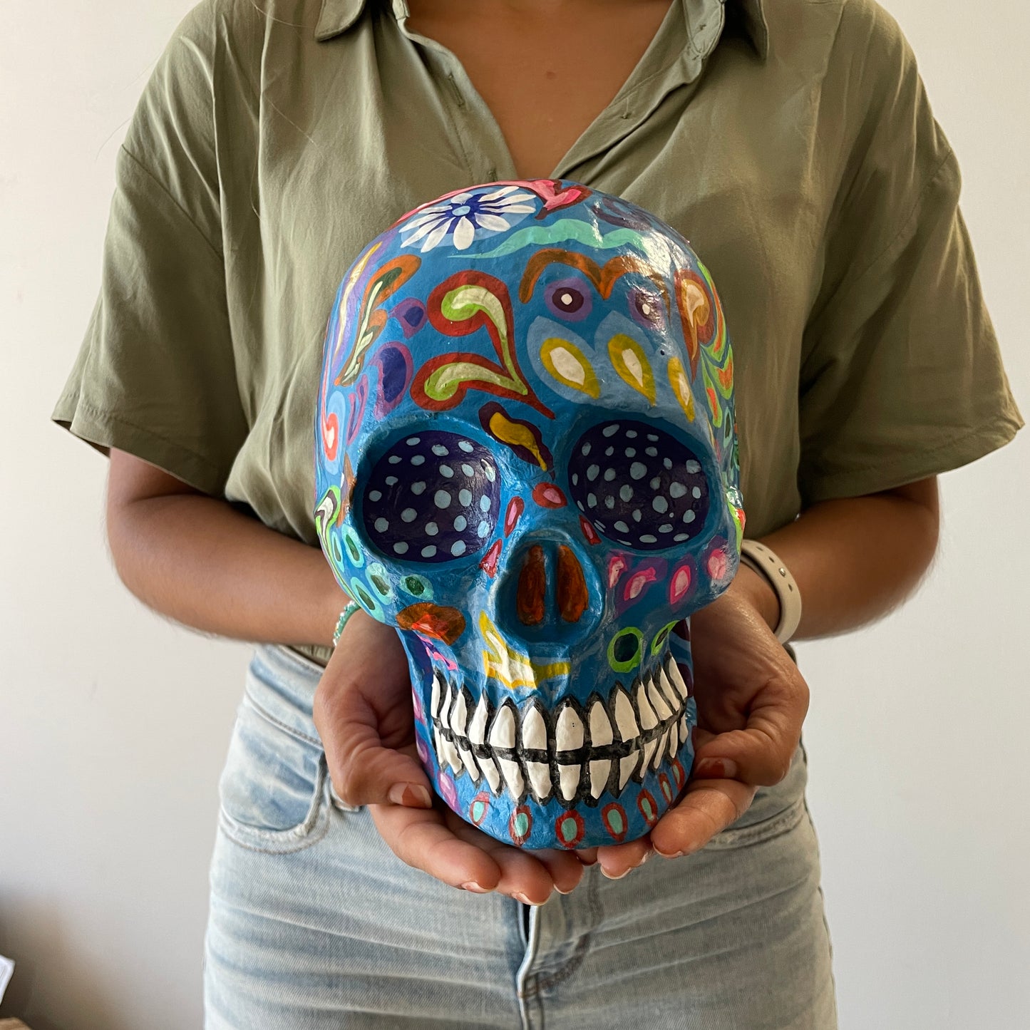 3D Paper Mache Skull