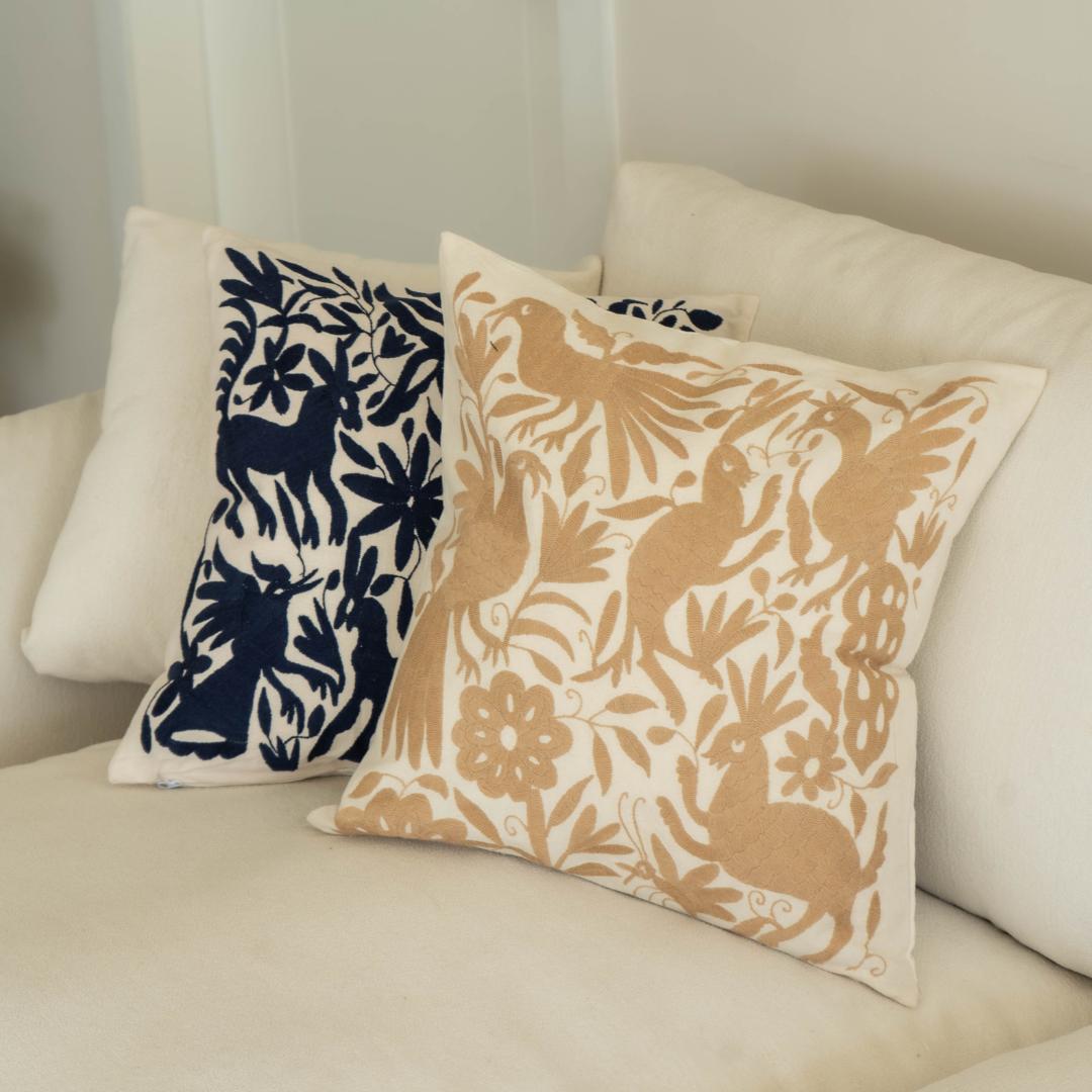 Otomi Hand Embroidered Pillow Case