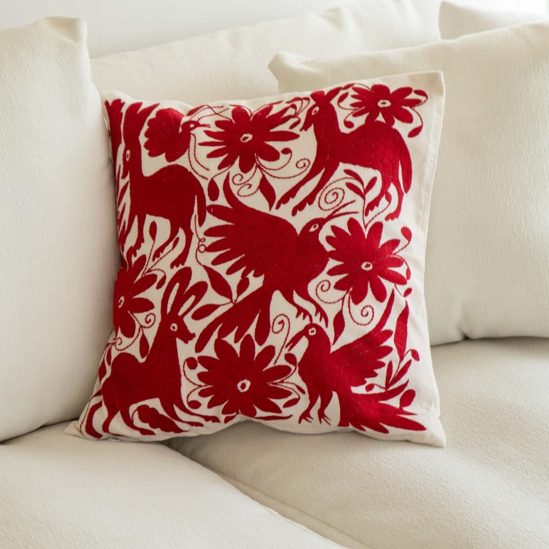 Otomi Hand Embroidered Pillow Case