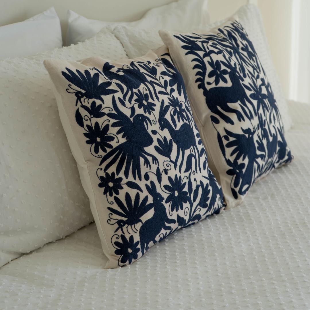 Otomi Hand Embroidered Pillow Case