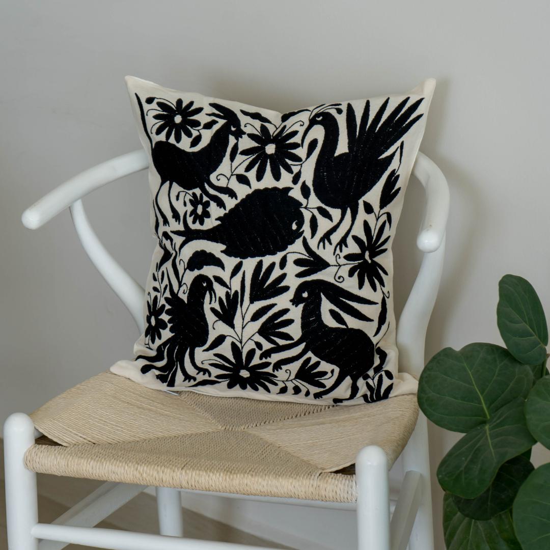Otomi Hand Embroidered Pillow Case