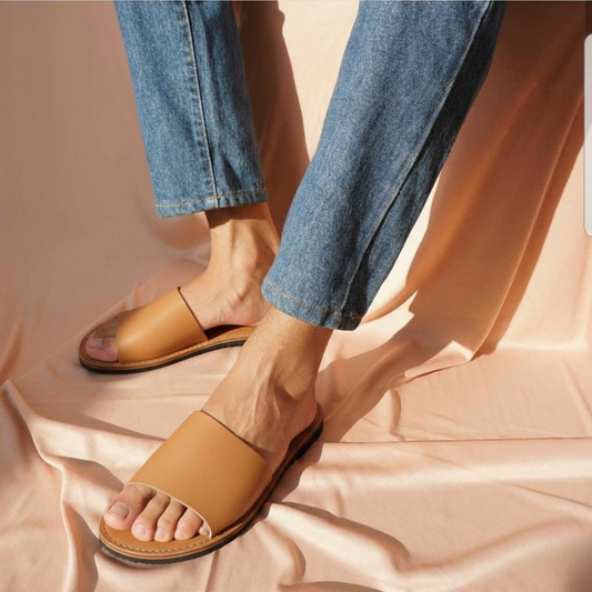 Olfe Sandals for Men - Nude