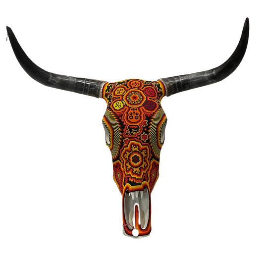 Beaded Huichol Skull N35