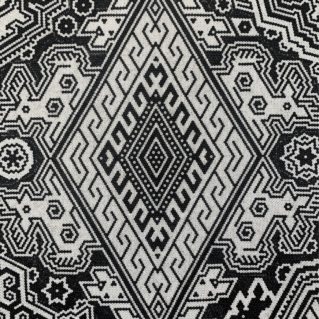 Beaded Surfboard Tau B&W