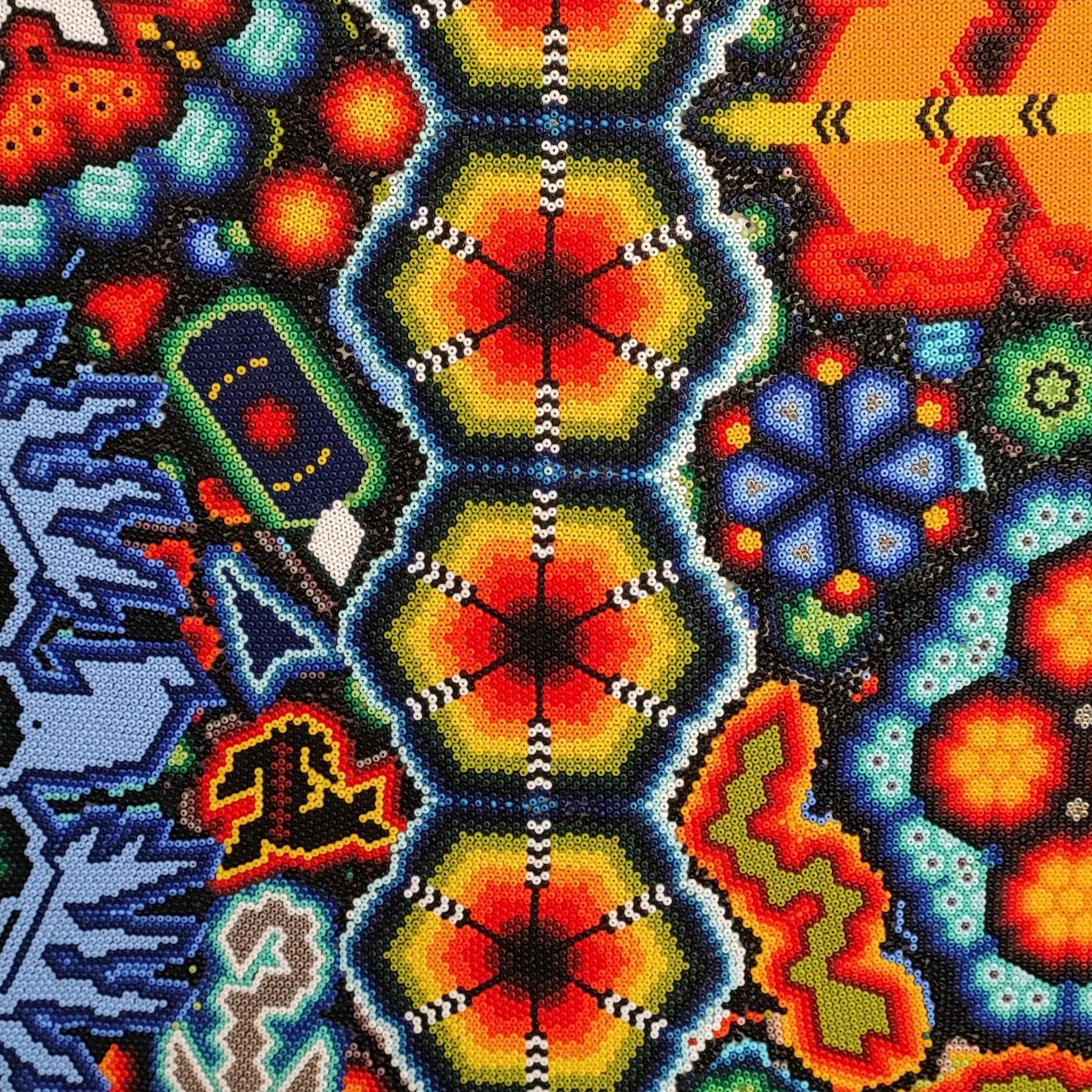 Beaded Huichol Surfboard Multi