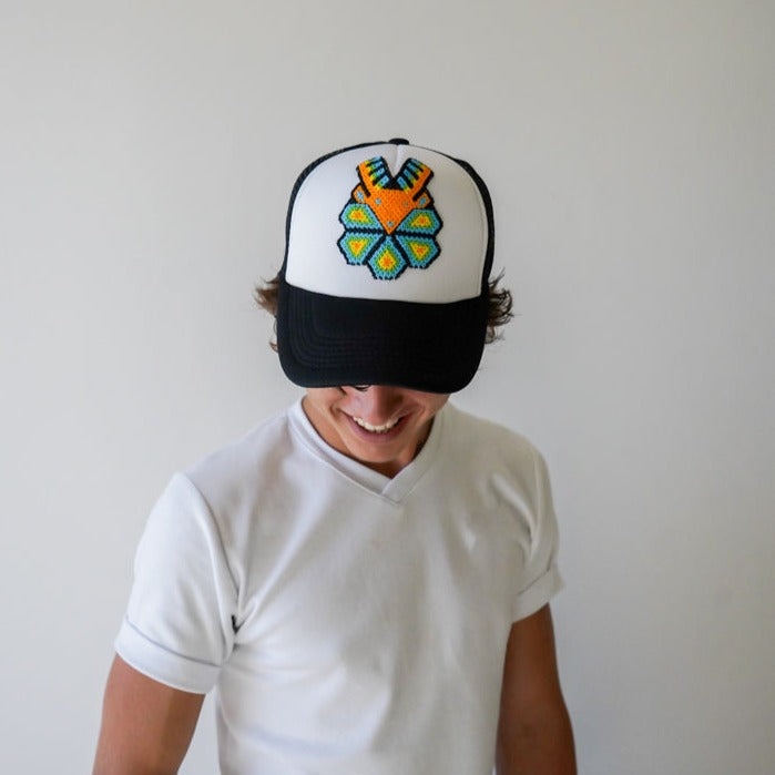 Huichol Beaded Baseball Hat