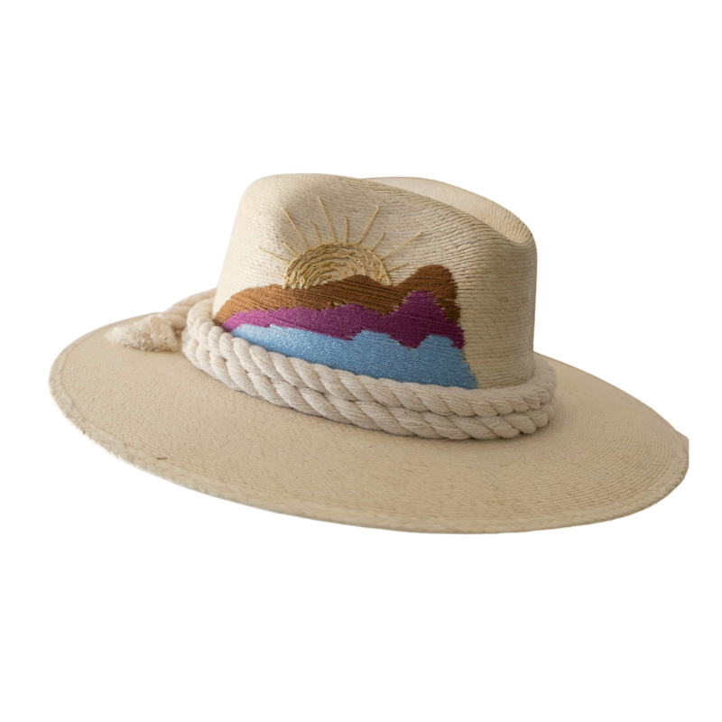 Palm Embroidered Hat