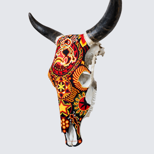 Threaded Skull Symbols Red