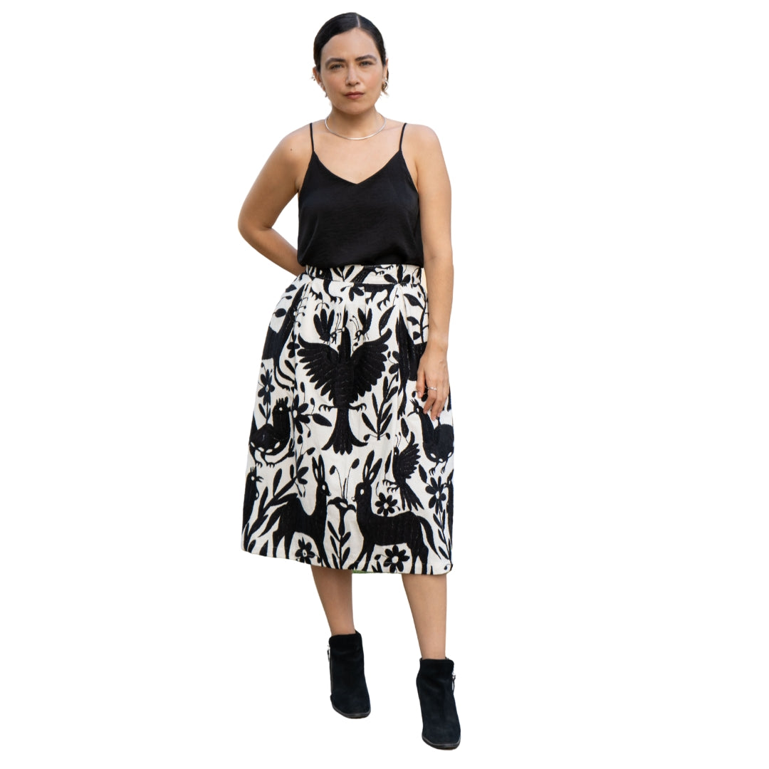 Embroidered Otomi Skirt