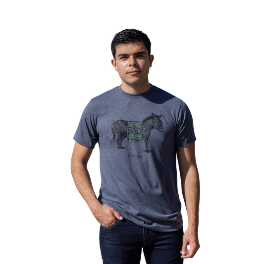 Bad Burro T Shirt- Grey