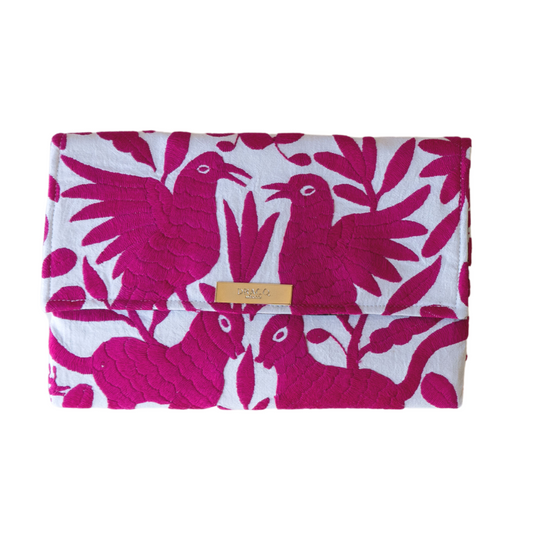 Otomi Joplin Clutch Fucsia