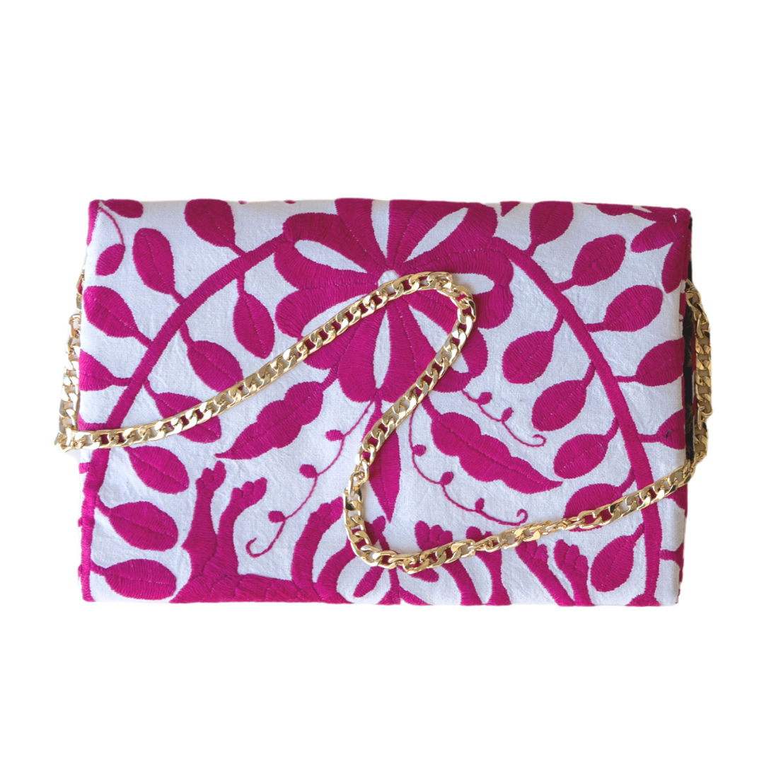 Otomi Joplin Clutch Fucsia