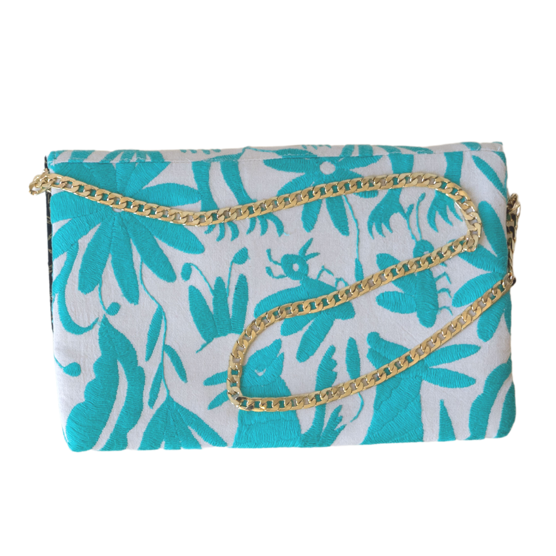 Otomi Joplin Clutch Mint