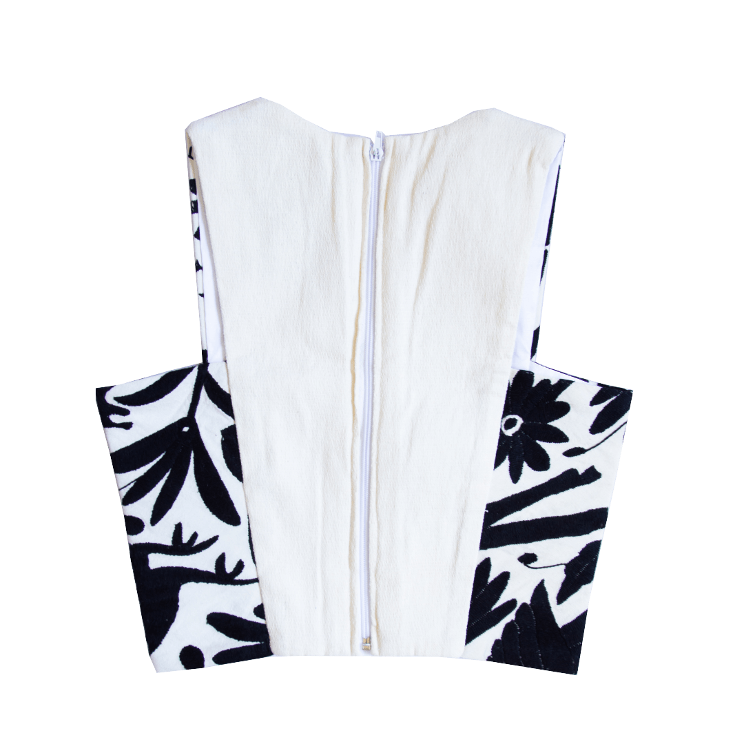 Crop Top Otomi Round Neck
