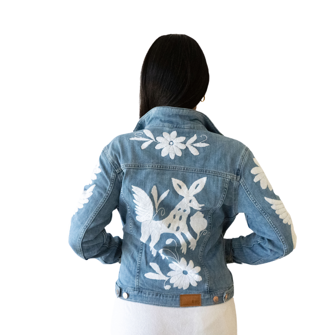 Denim Jacket Otomi White