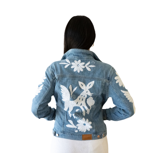 Denim Jacket Otomi White