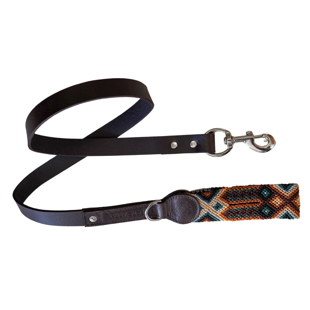 Moss - Leather Dog Leash