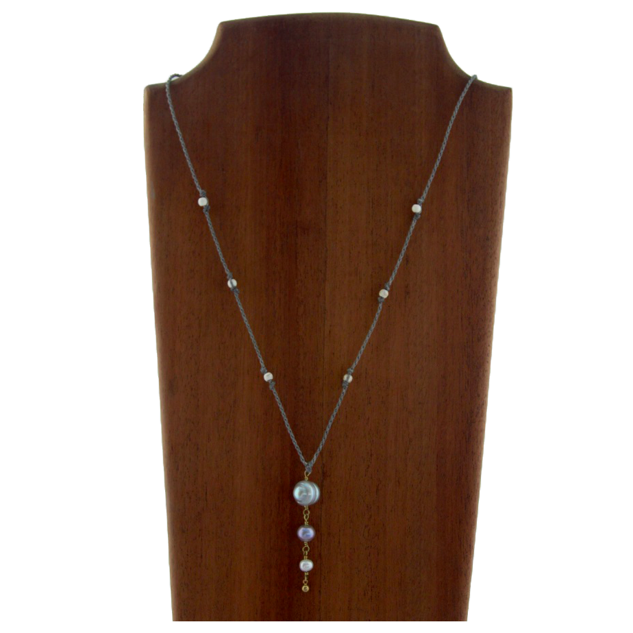 Macrame Pearl Necklace
