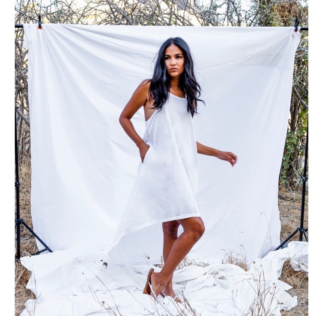 Halter Coverup Dress Blanco