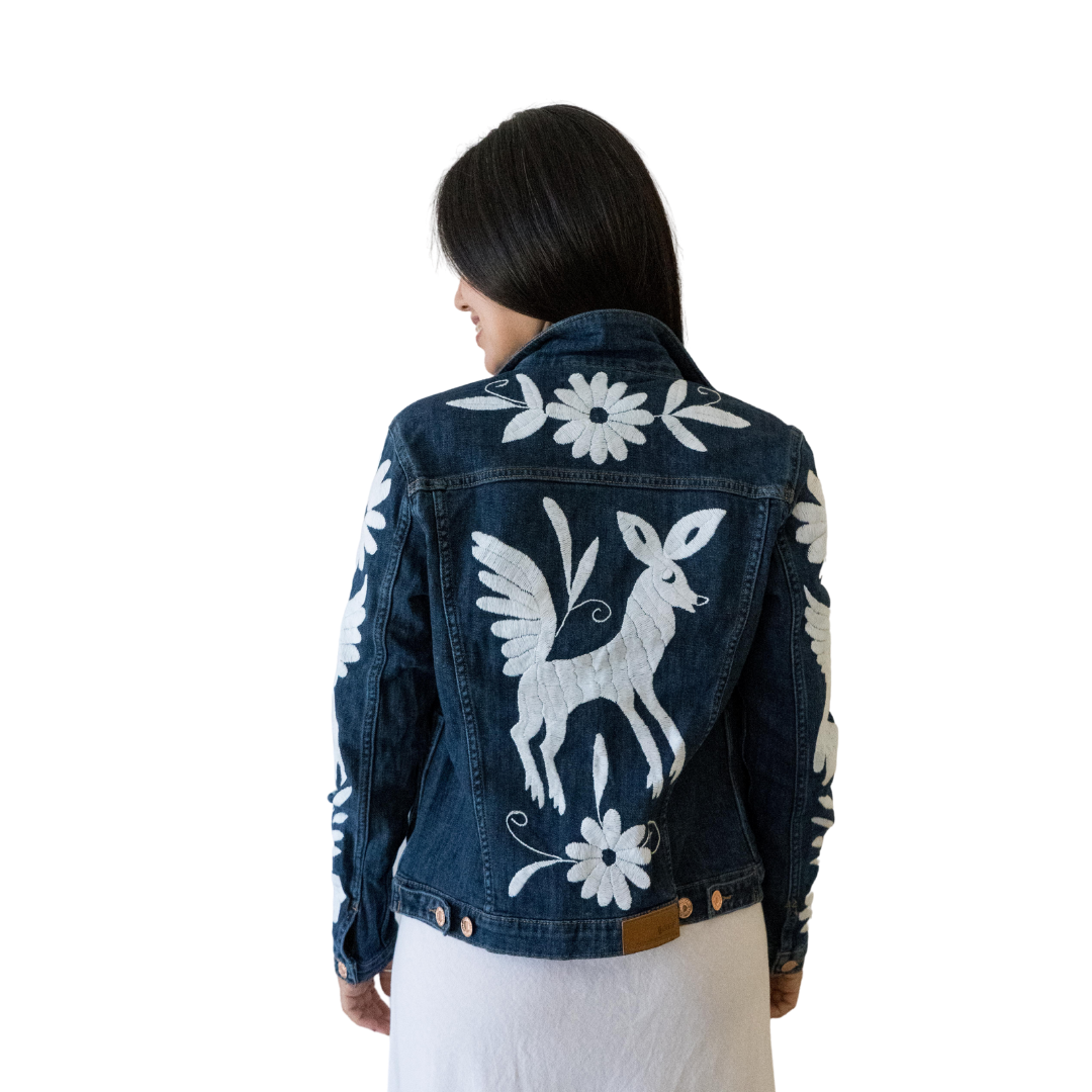 Denim Jacket Otomi White