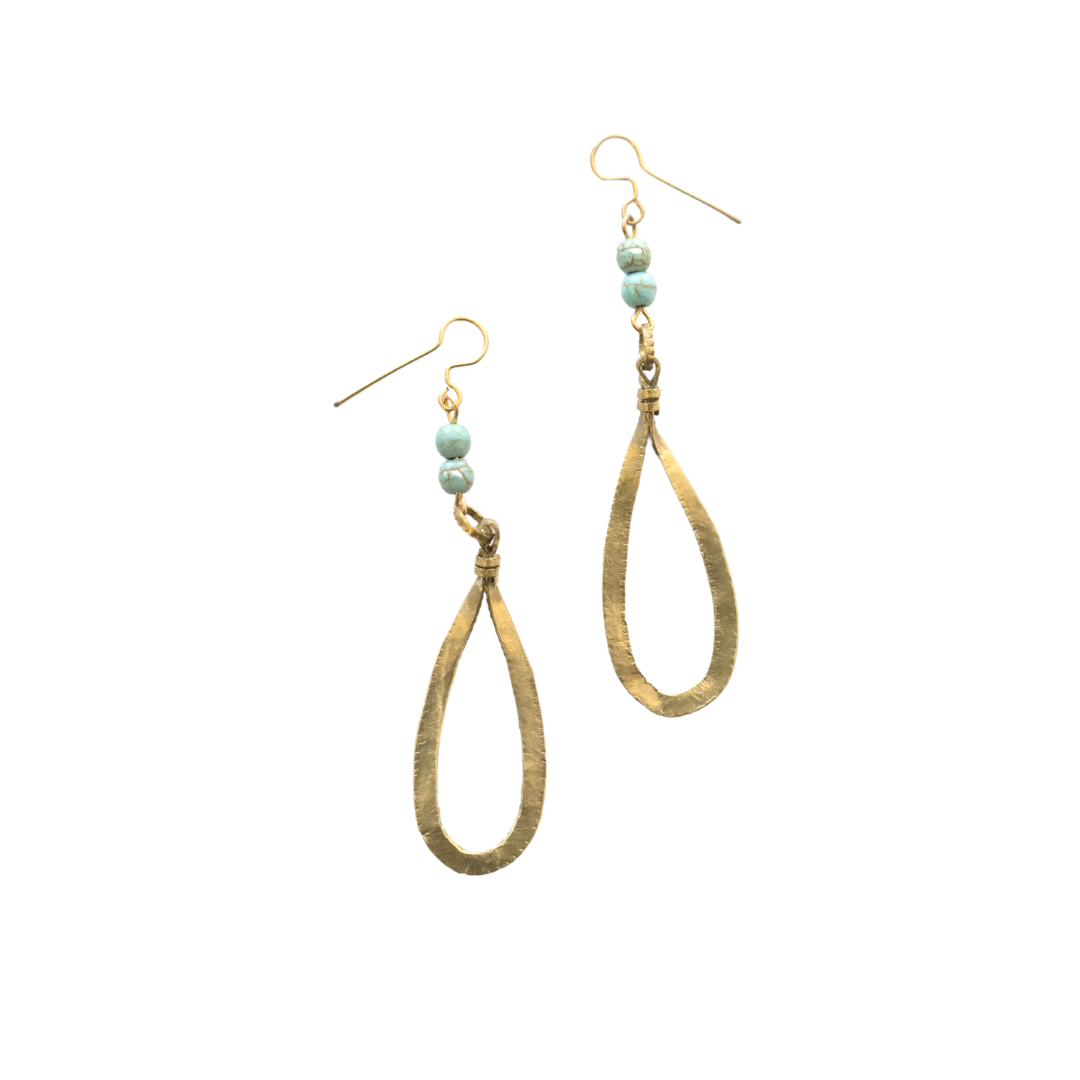 Brass Earring Drop