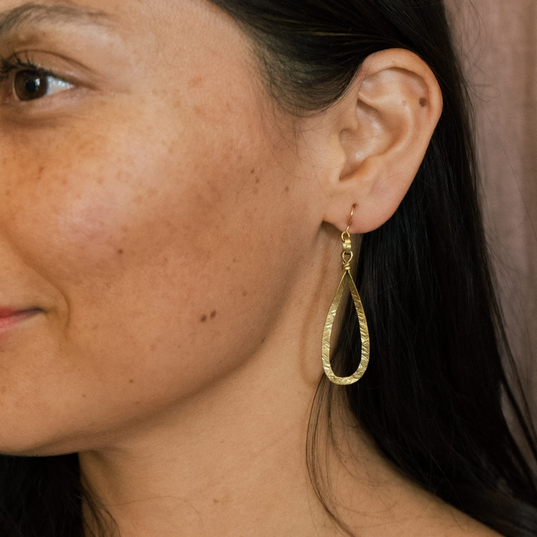 Brass Earring Drop