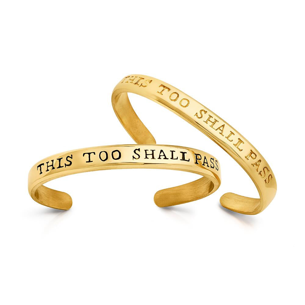 Bracelet This Too Shall Pass Gold Plated