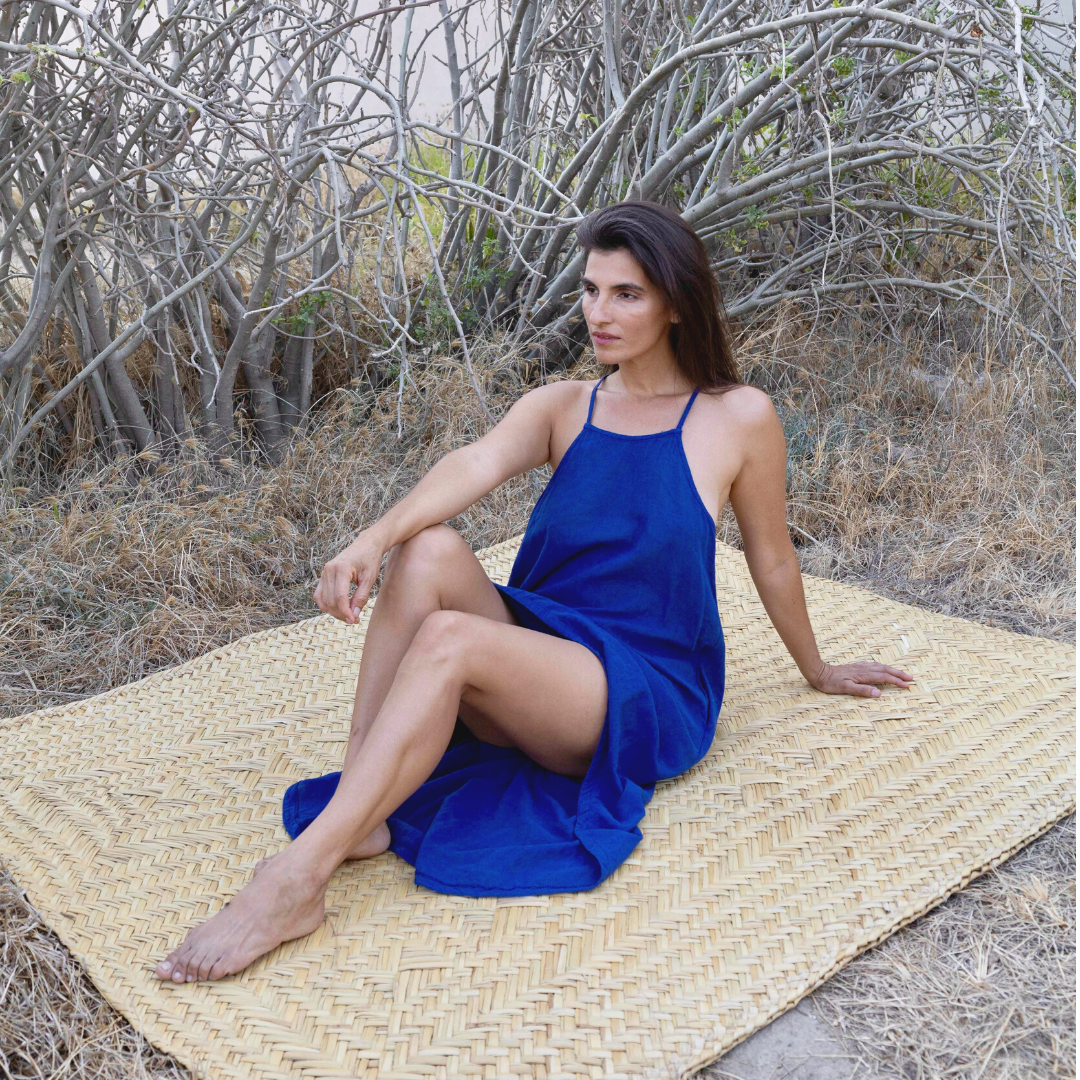 Halter Coverup Dress Azul Rey