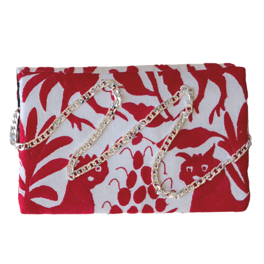 Otomi Joplin Clutch Red